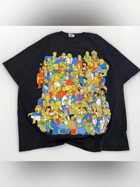 Y2K The Simpsons T-Shirt Delta Tag Size Large Rare Graphic Tee Vintage Homer